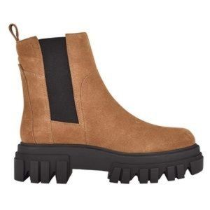 NEW Marc Fisher Meron Suede Lug Sole Ankle Booties Chunky